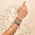 Neonschwarz | Regenbogen-Supernova | Silber | Charmballa-Armband aus Galaxieglas
